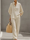 Pippa™ | Textured Waffle Two-Piece Set