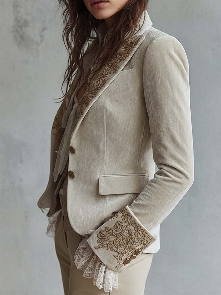 Guinevere | Embroidered Tailored Blazer