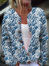 Novelle™ | Vintage Floral Button-Front Cardigan