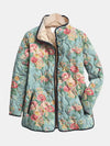 Ivela™ | Quilted Floral Print Jacket