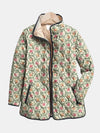 Camille™ | Vintage Floral Art Print Quilted Jacket
