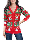 Gretchen | Festive Button-Front Cardigan