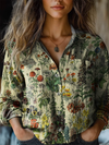 Petra™ | Vintage Floral-Print Blouse