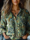 Britta™ | Vintage Paisley-Print Blouse