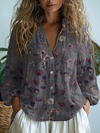 Lena™ | Vintage Floral-Print Blouse
