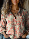 Klara™ | Vintage Floral-Print Blouse