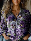 Rebecka™ | Vintage Floral-Print Blouse