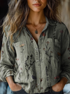 Tyra™ | Vintage Floral-Print Blouse
