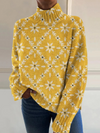 Ingeborg | Floral Mockneck Sweater