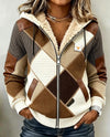 Sarah | Sherpa-Lined Quilted Zip-Up Hooded Jacket
